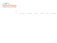 Tablet Screenshot of harborhomerentals.com